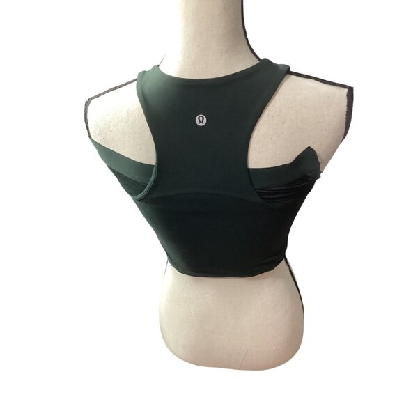 Lululemon Black Racerback High-Neck Athletic Tank Top Womens Size S  Stretchy - Picture 3 of 6